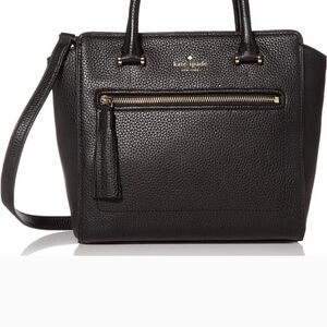 Kate Spade Black Leather Tote Bag